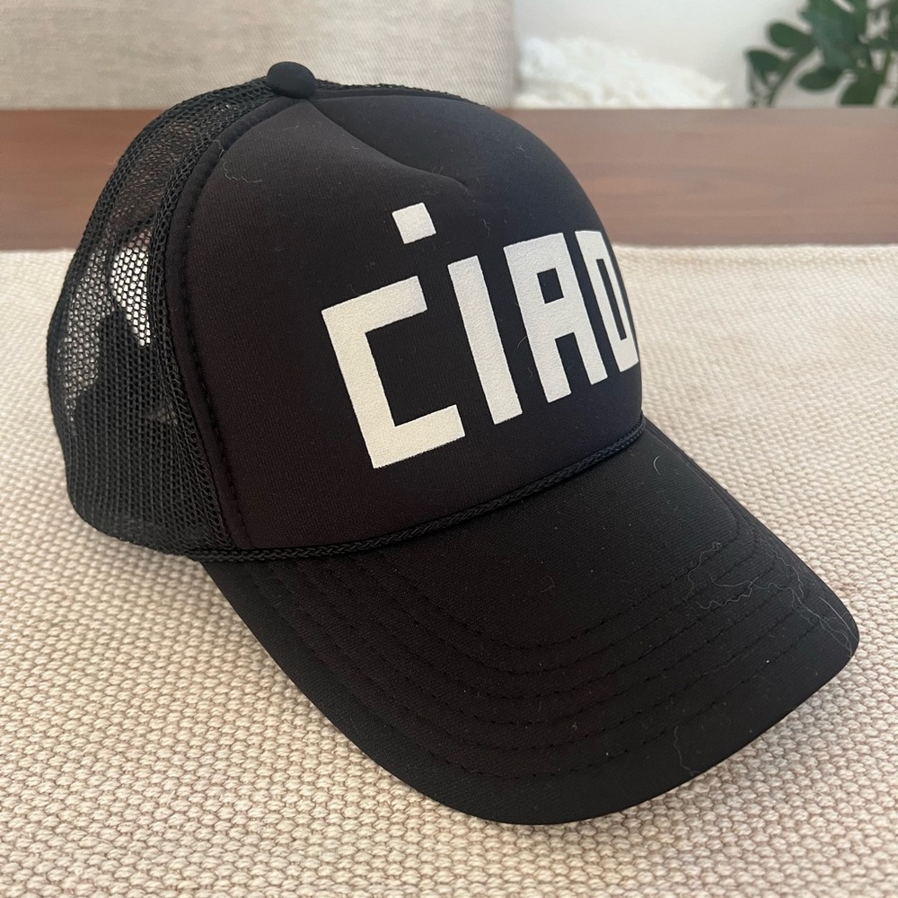 Clare V Black Trucker Hat
